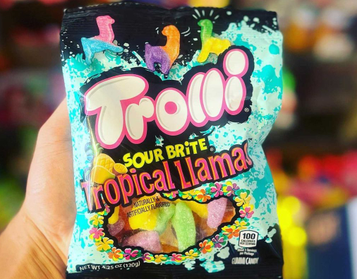 TROLLI SOUR BRITE LAMA TROPICAL (120g)