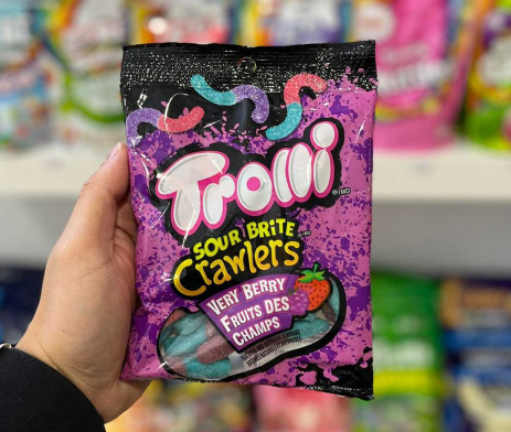 TROLLI SOUR BRITE CRAWLERS TRÈS BAIES (142g)