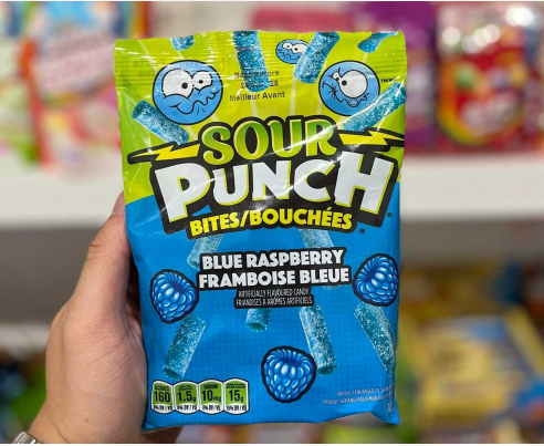 SOUR PUNCH FRAMBOISE BLEUE (5OZ)