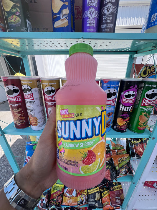 SunnyD Rainbow Sherbet 40oz - Limited Edition Flavored Drink