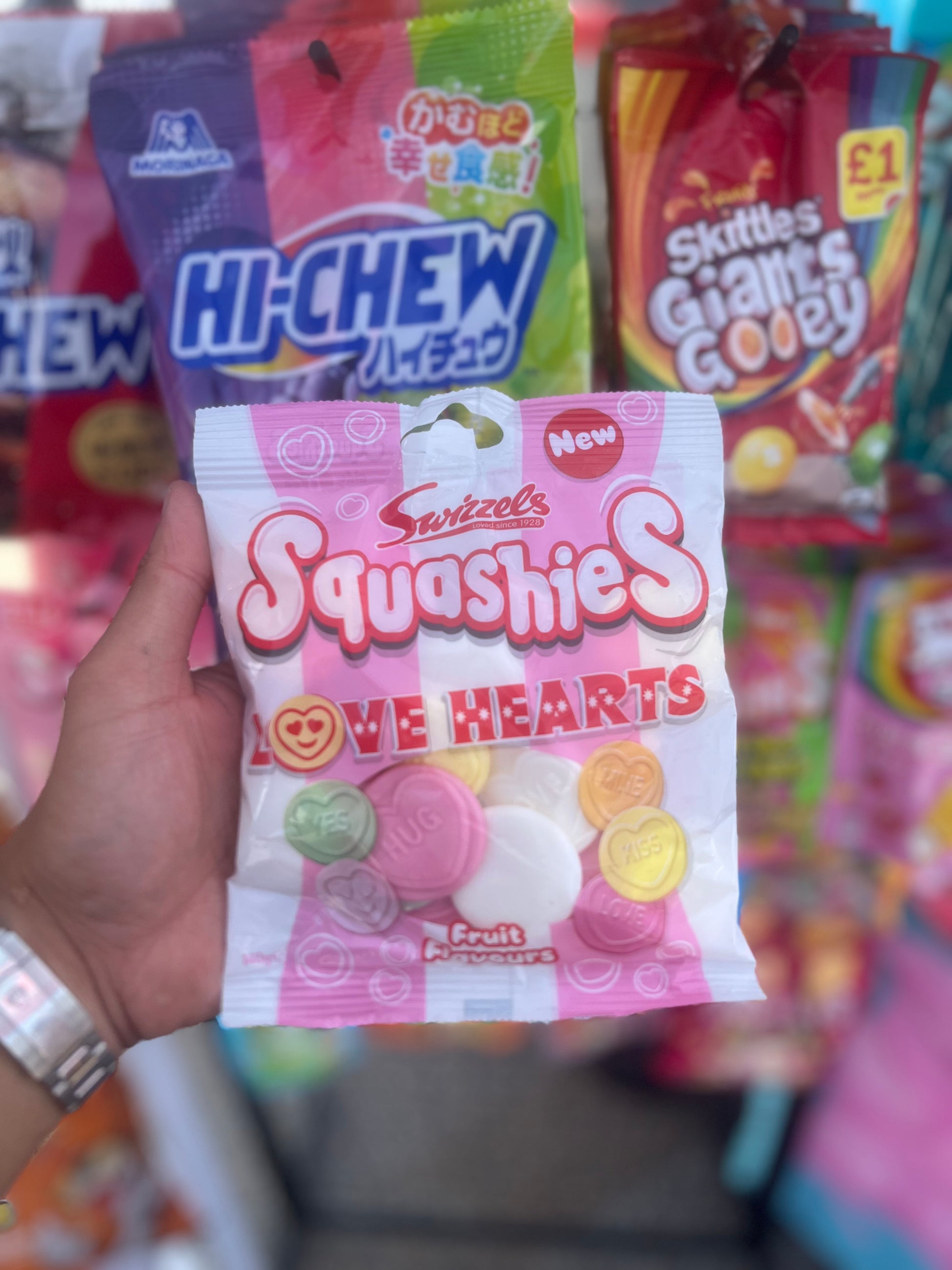 Swizzels Squashies Love Hearts - British Chewy Candy